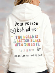 Women's Dear Person Behind Me Printed Sweatshirt