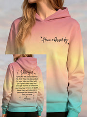 Women's I Pray For The Person Behind Me Printed Sweatshirt