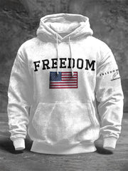 Men's Freedom Is Not Free R.I.P Charlie Kirk Oversized Drop-Shoulder Hoodie with Pockets