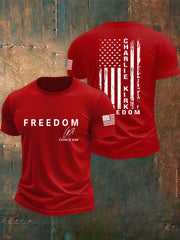 Men's Freedom Is Not Free R.I.P Charlie Kirk Short Sleeve T-shirt