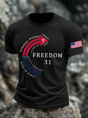 Men's This Is Our God Family Country Freedom 31 Printed T-shirt