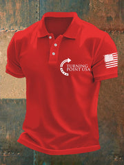 Men's Charlie Kirk Turning Point USA Trump Commemorative Shirt