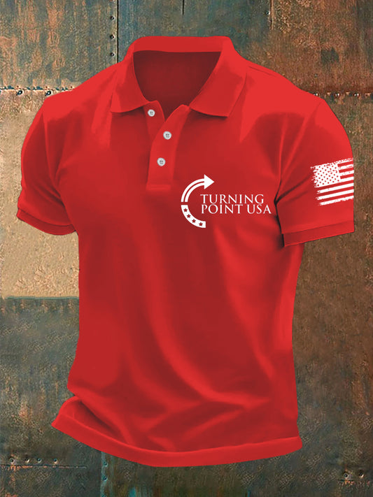 Men's Charlie Kirk Turning Point USA Trump Commemorative Shirt
