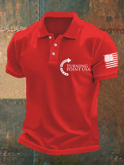 Men's Charlie Kirk Turning Point USA Trump Commemorative Shirt