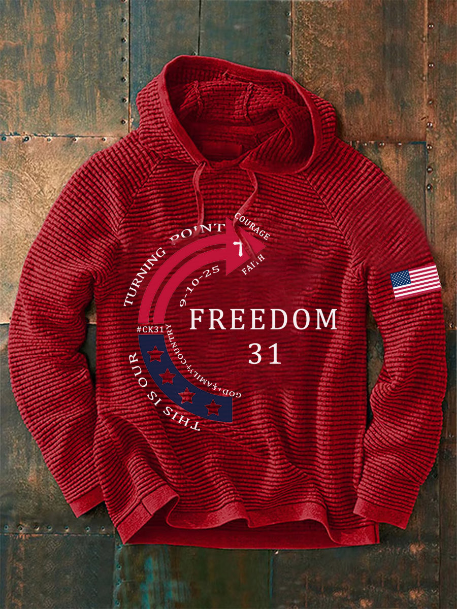 Men's This Is Our God Family Country Freedom 31 Printed Hoodie