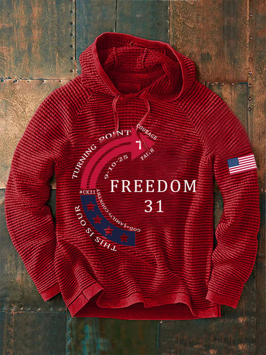 Men's This Is Our God Family Country Freedom 31 Printed Hoodie