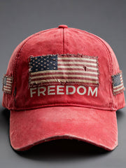 Freedom print casual unisex hat