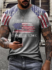 Men's Turning Point Flag Printed T-shirt