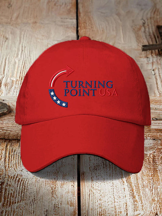 Unisex Charlie Kirk Turning Point USA Trump Commemorative Print Hat