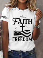Women's Faith Freedom Tee