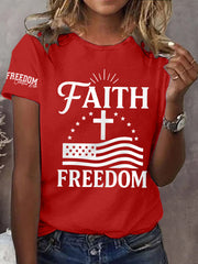 Women's Faith Freedom Tee