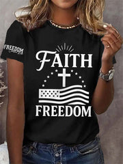 Women's Faith Freedom Tee