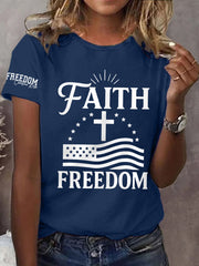 Women's Faith Freedom Tee