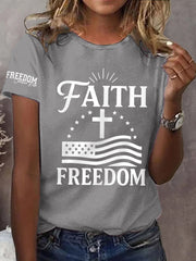 Women's Faith Freedom Tee
