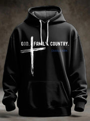 Men's Charlie Kirk Oversized Drop-Shoulder Hoodie