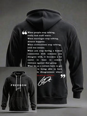 Men's Freedom Patriot Printed Hoodie