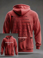 Men's Freedom Patriot Printed Hoodie