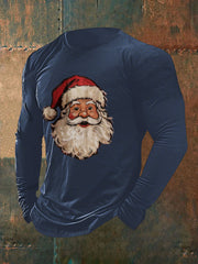 Men's Santa Claus Print Casual T-shirt