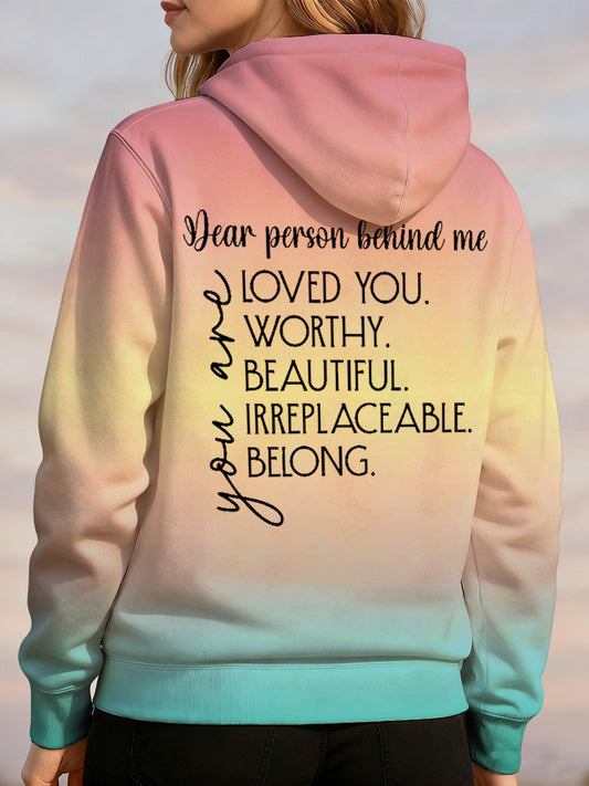 Women's Dear Person Behind Me Printed Sweatshirt