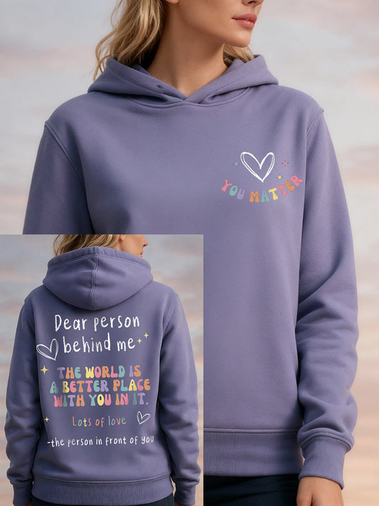 Women's Dear Person Behind Me Printed Sweatshirt