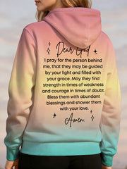 Women's I Pray For The Person Behind Me Printed Sweatshirt